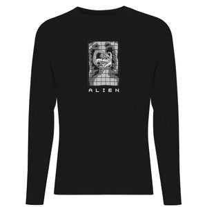 Alien X-Ray Hugger Men's Long Sleeve T-Shirt - Black