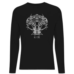 Alien Tribal Men's Long Sleeve T-Shirt - Black