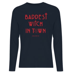 American Horror Story Baddest Witch In Town Men's Long Sleeve T-Shirt - Navy