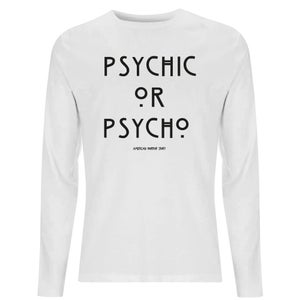 American Horror Story Psychic Or Psycho Men's Long Sleeve T-Shirt - White