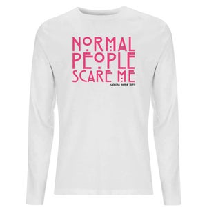 American Horror Story Normal People Scare Me Men's Long Sleeve T-Shirt - White