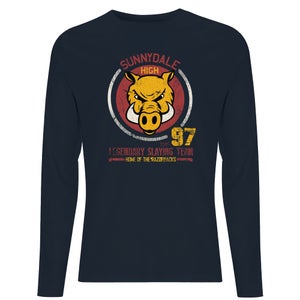 Buffy The Vampire Slayer Sunnydale High Varsity Men's Long Sleeve T-Shirt - Navy