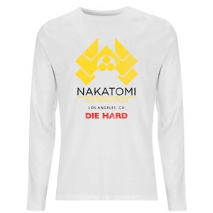 Die Hard Nakatomi Corp Men's Long Sleeve T-Shirt - White
