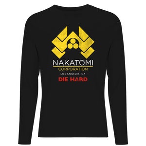 Die Hard Nakatomi Corp Men's Long Sleeve T-Shirt - Black
