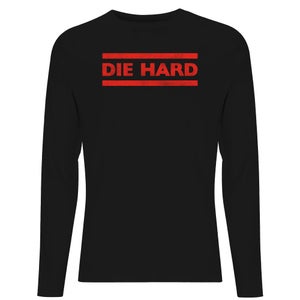Die Hard Red Logo Men's Long Sleeve T-Shirt - Black