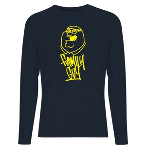 Family Guy Yellow Pete Men's Long Sleeve T-Shirt - Navy