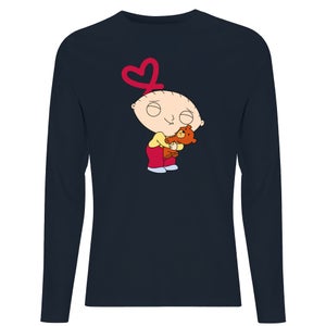 Family Guy Stewie Loves Bear Men's Long Sleeve T-Shirt - Navy