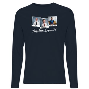 Napoleon Dynamite Polaroids Men's Long Sleeve T-Shirt - Navy