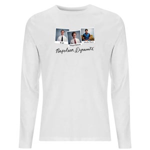 Napoleon Dynamite Polaroids Men's Long Sleeve T-Shirt - White