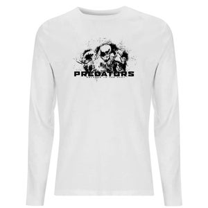 Predator Welcome To The Hunt Men's Long Sleeve T-Shirt - White