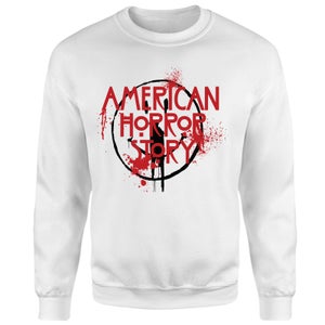 American Horror Story Smiley Splatter Sweatshirt - White