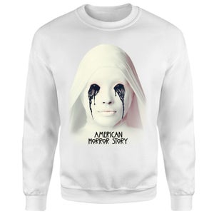 American Horror Story Crying White Nun Sweatshirt - White
