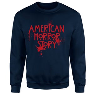 American Horror Story Splatter Logo Sweatshirt - Navy
