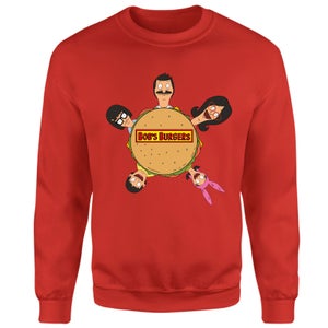 Bob&apos;s Burgers Character Burger Sweatshirt - Red