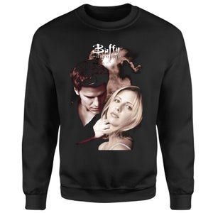 Buffy The Vampire Slayer Angel Poster Sweatshirt - Black