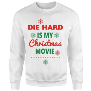 Die Hard Christmas Movie Sweatshirt - White