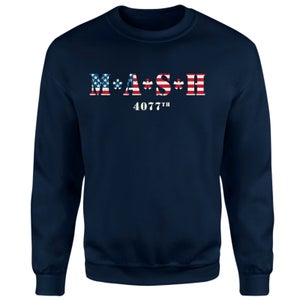 M*A*S*H US Flag Logo Sweatshirt - Navy