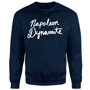 Napoleon Dynamite Script Logo Sweatshirt - Navy