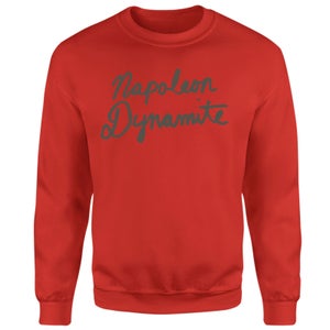 Napoleon Dynamite Script Logo Sweatshirt - Red