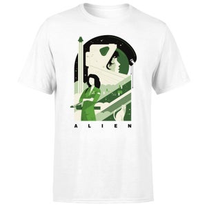 Alien Ripley Space Collage Men's T-Shirt - White