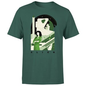 Alien Ripley Space Collage Men's T-Shirt - Green