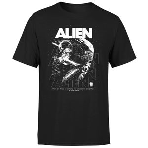 Alien Repeat Men's T-Shirt - Black