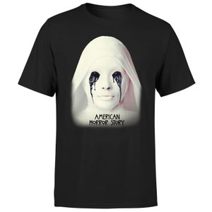 American Horror Story Crying White Nun Men's T-Shirt - Black