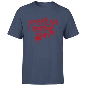 American Horror Story Splatter Logo Men's T-Shirt - Navy