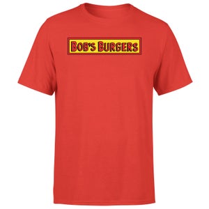 Bob&apos;s Burgers Block Logo Men's T-Shirt - Red