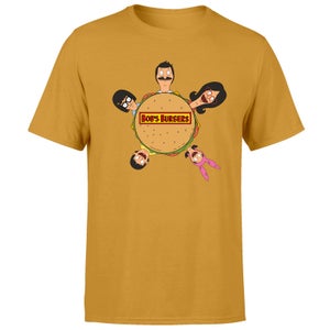Bob&apos;s Burgers Character Burger Men's T-Shirt - Mustard