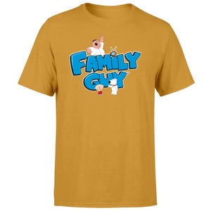 Family Guy Character Logo Men's T-Shirt - Mustard
