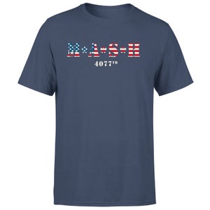 M*A*S*H US Flag Logo Men's T-Shirt - Navy