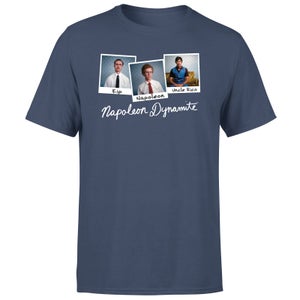 Napoleon Dynamite Polaroids Men's T-Shirt - Navy