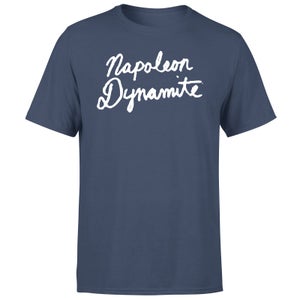 Napoleon Dynamite Script Logo Men's T-Shirt - Navy
