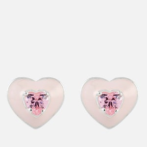 THOMAS SABO Charming Heart Silver-Tone Earrings