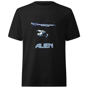Alien Spacetravel Still Oversized Heavyweight T-Shirt - Black