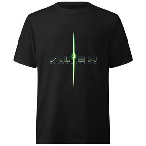 Alien Logo Oversized Heavyweight T-Shirt - Black