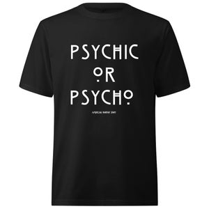 American Horror Story Psychic Or Psycho Oversized Heavyweight T-Shirt - Black