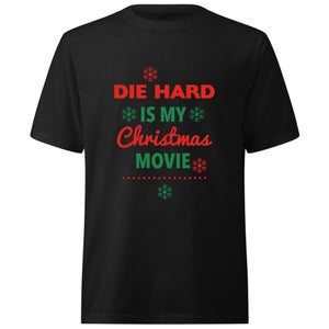 Die Hard Christmas Movie Oversized Heavyweight T-Shirt - Black