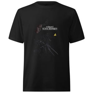 Edward Scissorhands Poster Oversized Heavyweight T-Shirt - Black