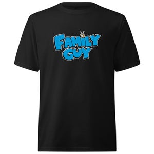 Family Guy Logo Oversized Heavyweight T-Shirt - Black