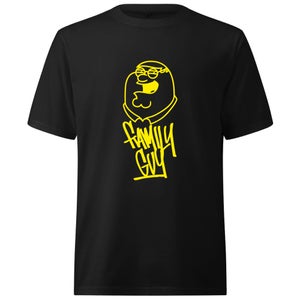 Family Guy Yellow Pete Oversized Heavyweight T-Shirt - Black
