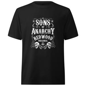 Sons of Anarchy Redwood Original Oversized Heavyweight T-Shirt - Black