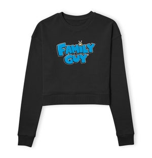 Family Guy Logo Women's Cropped Sweatshirt - Black