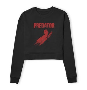 Predator Arm Blades Women's Cropped Sweatshirt - Black