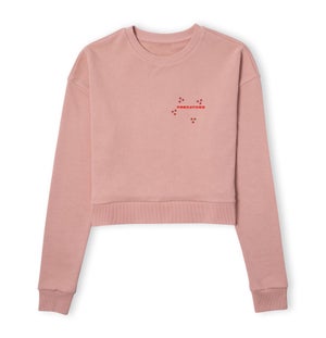 Predator Targeted Logo Pocket Women's Cropped Sweatshirt - Dusty Pink