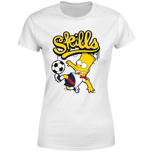 The Simpsons Bart Skills Women's T-Shirt - White