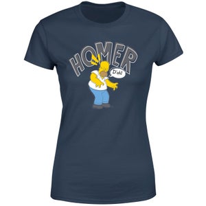 The Simpsons Homer D'Oh Women's T-Shirt - Navy