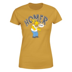 The Simpsons Homer D'Oh Women's T-Shirt - Mustard