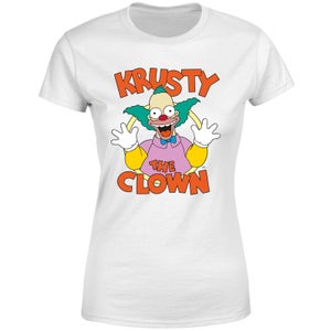 The Simpsons Krusty The Clown Women's T-Shirt - White